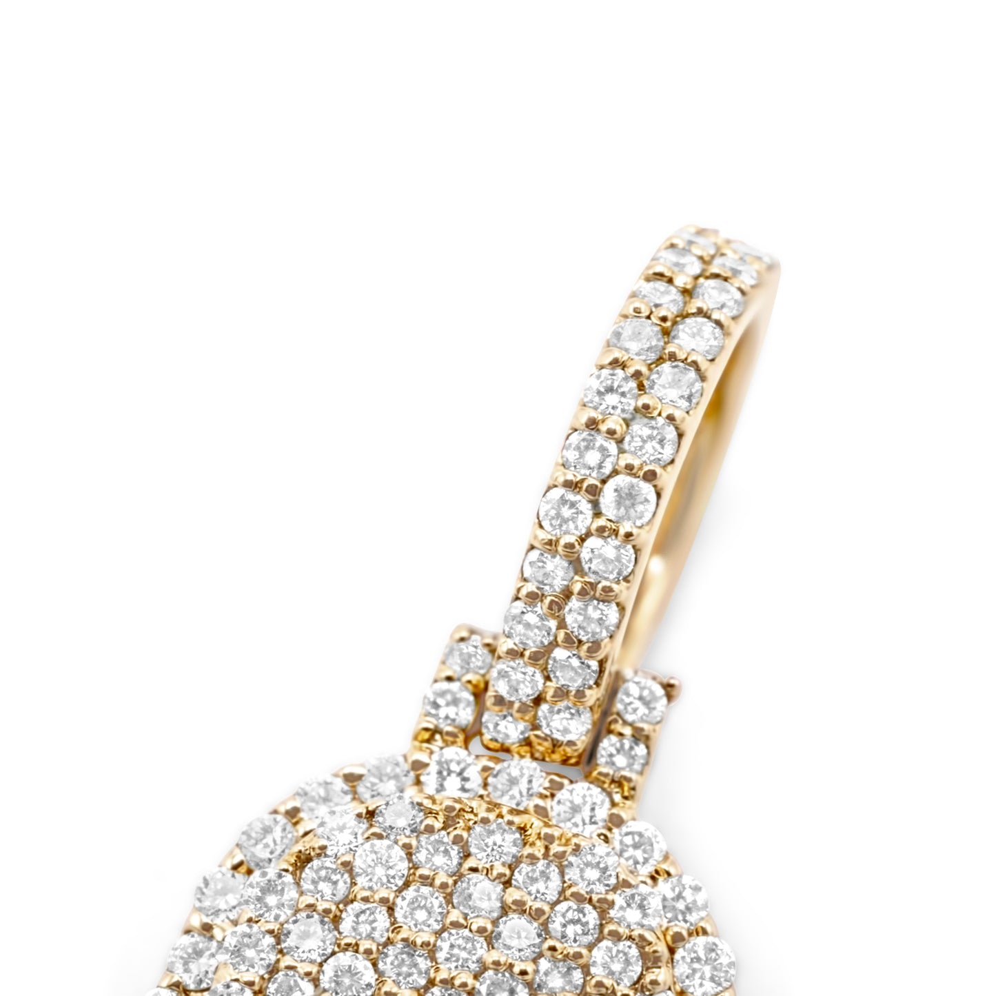 10k Solid Gold Diamond Hamsa 0.81ctw