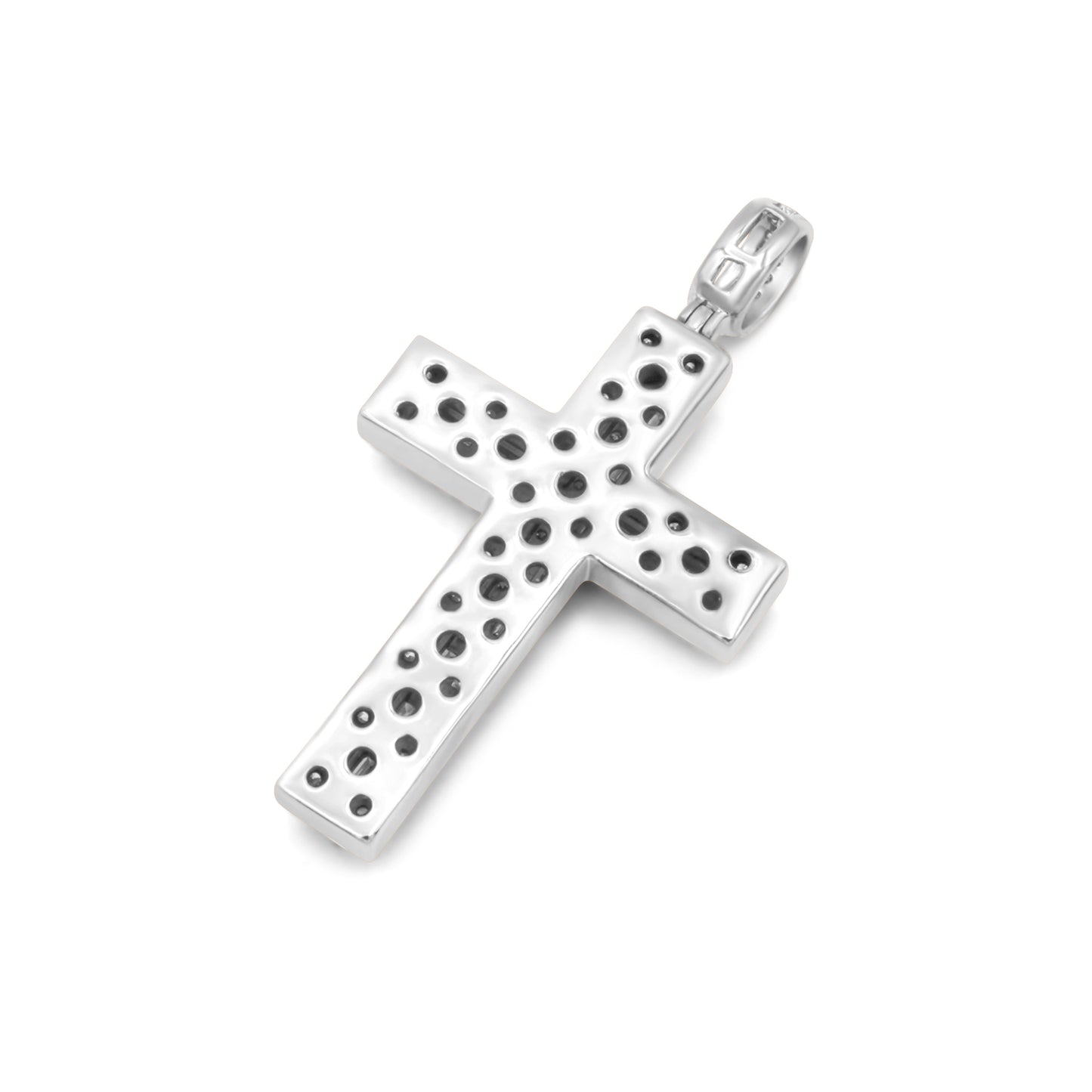 14k Solid Gold Diamond Cross 3.30ctw