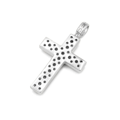 14k Solid Gold Diamond Cross 3.30ctw