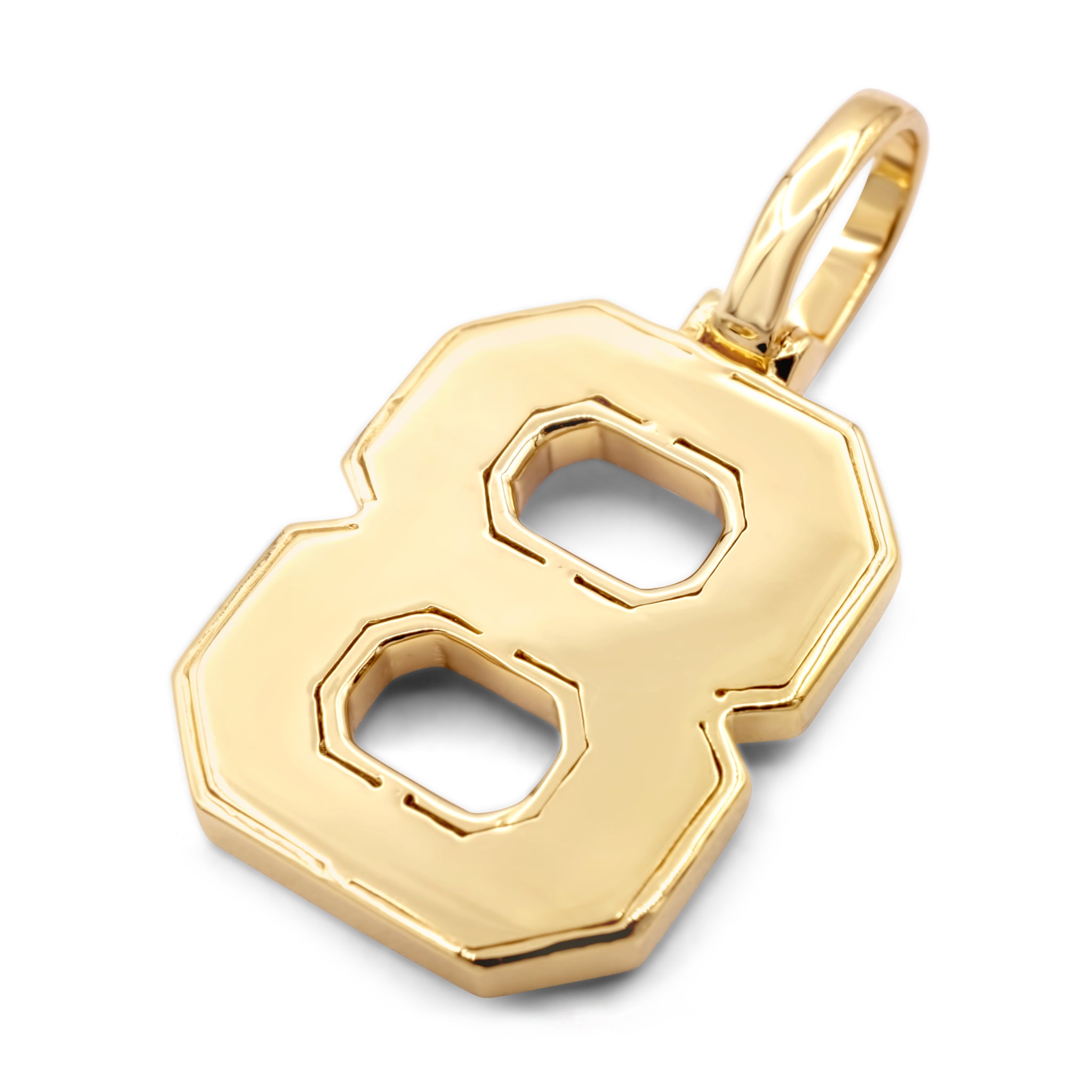 Number 8 necklace charm hotsell