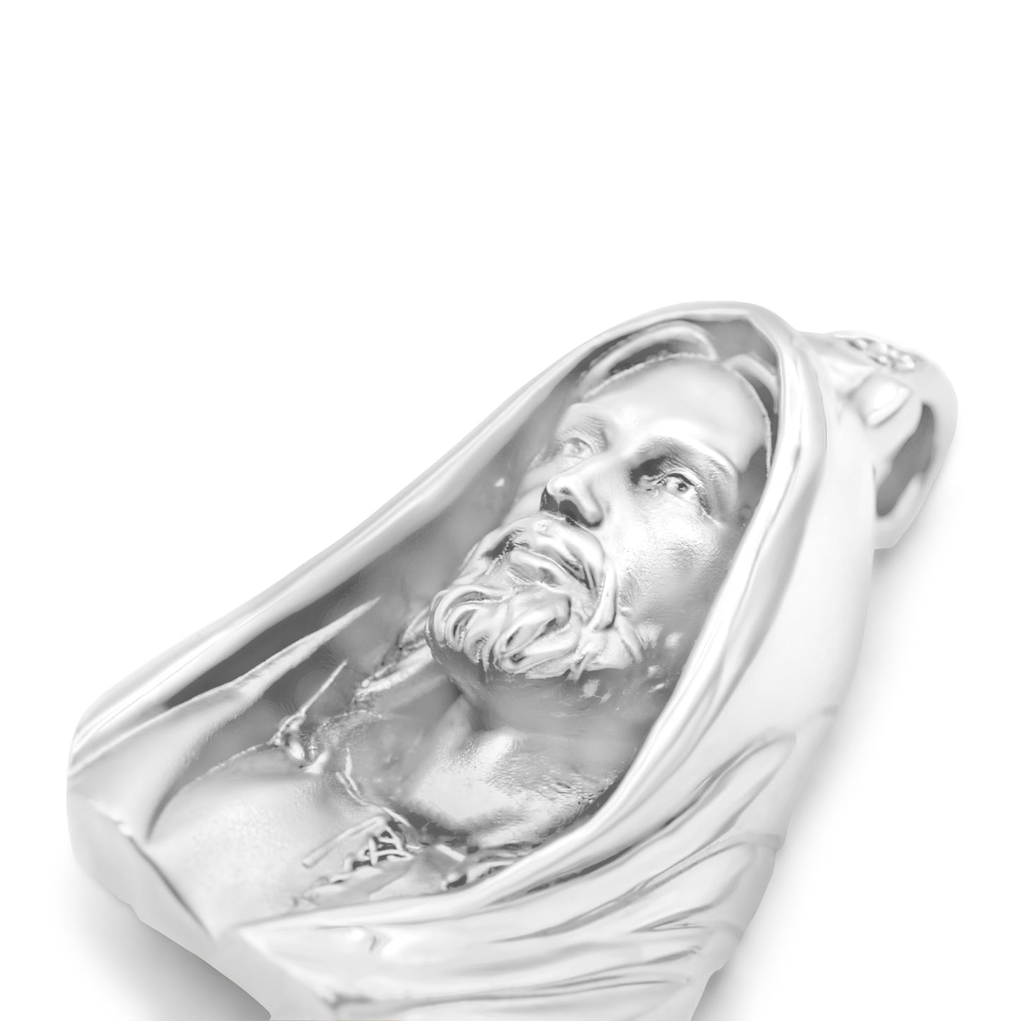 14k Solid Gold Jesus Head