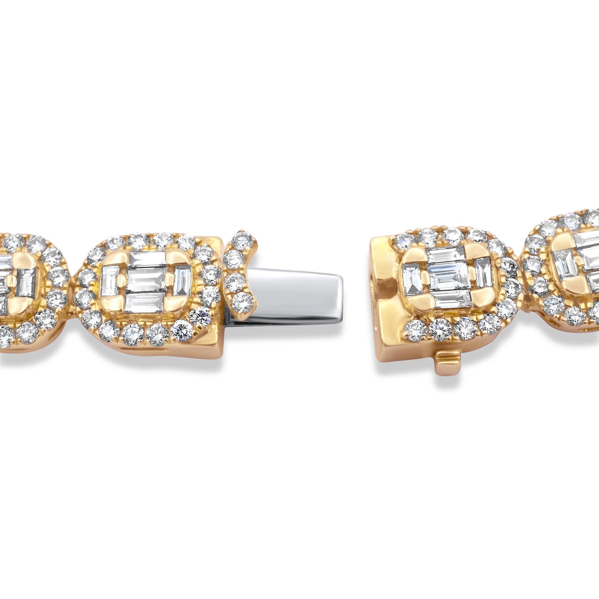 14k Solid Gold Baguette Diamond Chain 18.05ctw – NYC Luxury