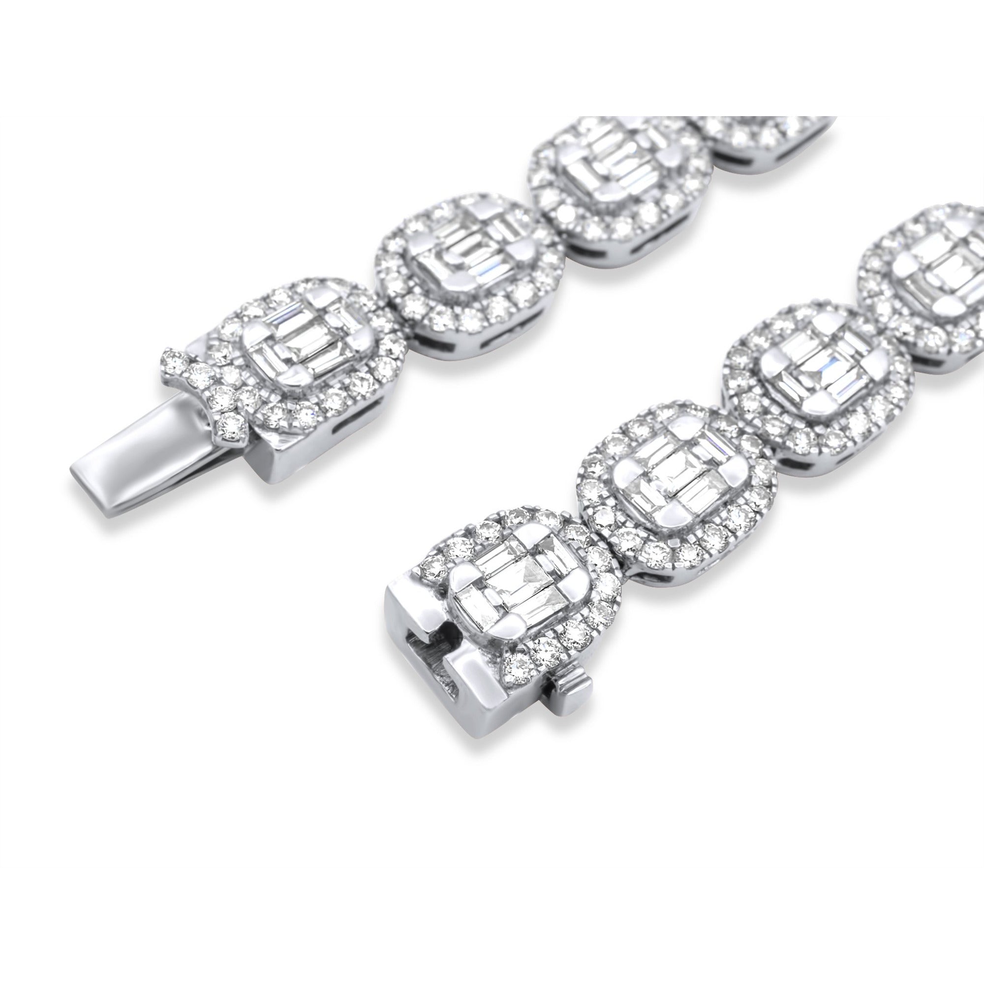 日本未入荷☆KING ICE☆HEXAGON BAGUETTE CHAIN Icebox - Hexagon Baguette Diamond Pendant Attached 14k Solid
