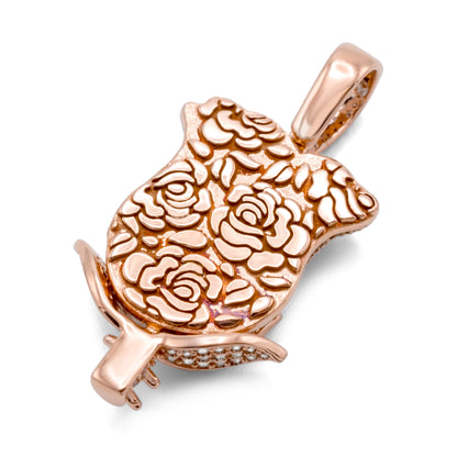10K Diamond Rose Pendant 1.35CTW