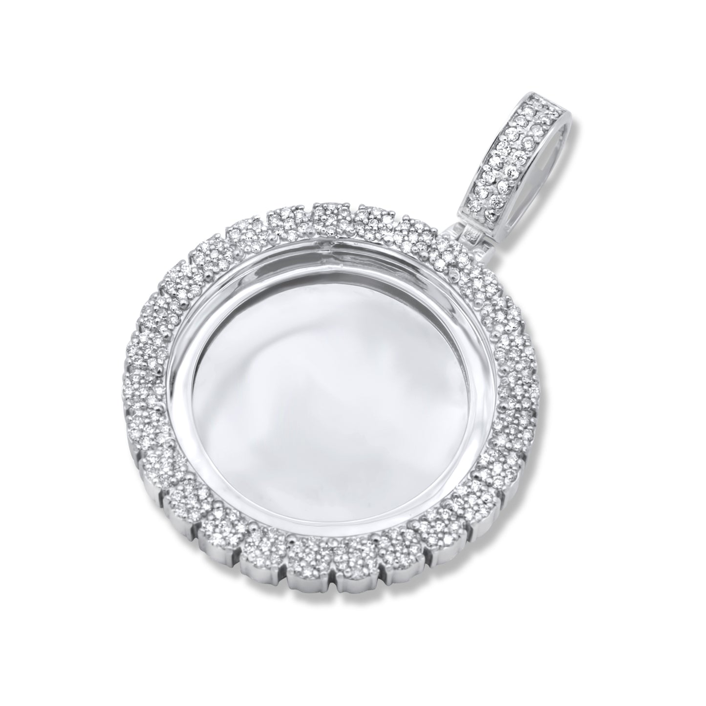 14k Solid Gold Diamond Picture Pendant 2.26ctw