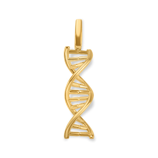 10K Solid Gold DNA Spinning Pendant