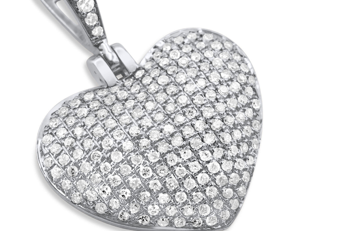 14k Diamond Heart Pendant 0.56 ctw
