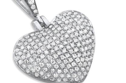 14k Diamond Heart Pendant 0.56 ctw