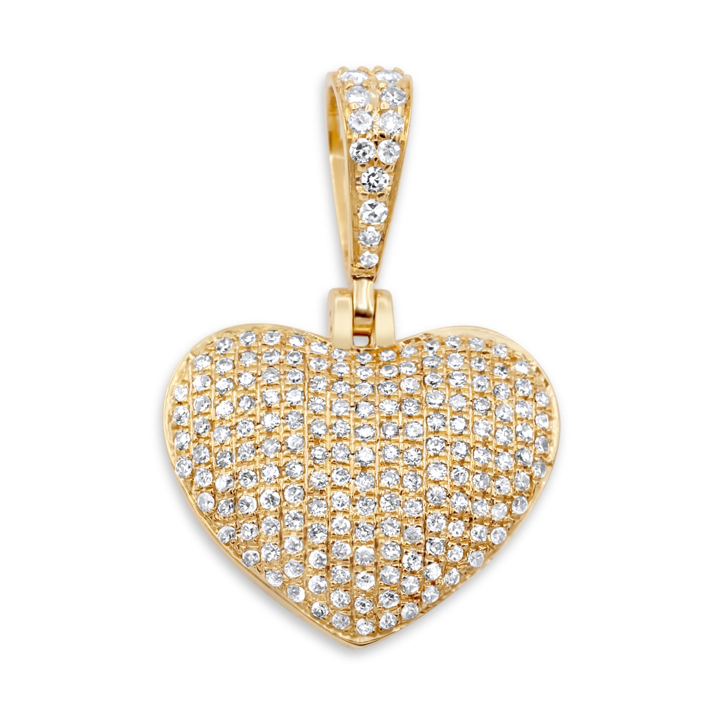 14k Diamond Heart Pendant 0.56 ctw
