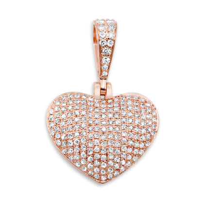 14k Diamond Heart Pendant 0.56 ctw
