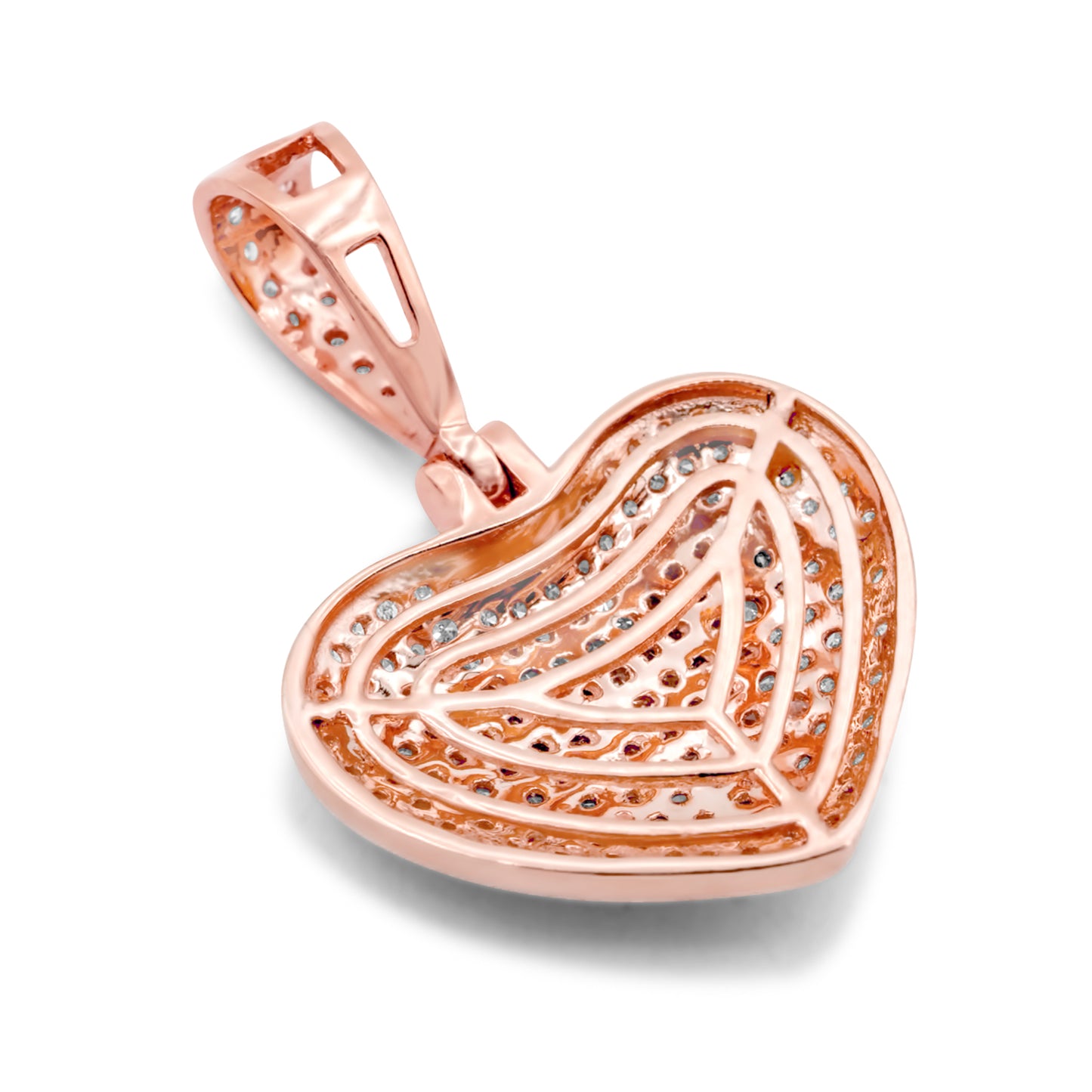 14k Diamond Heart Pendant 0.56 ctw