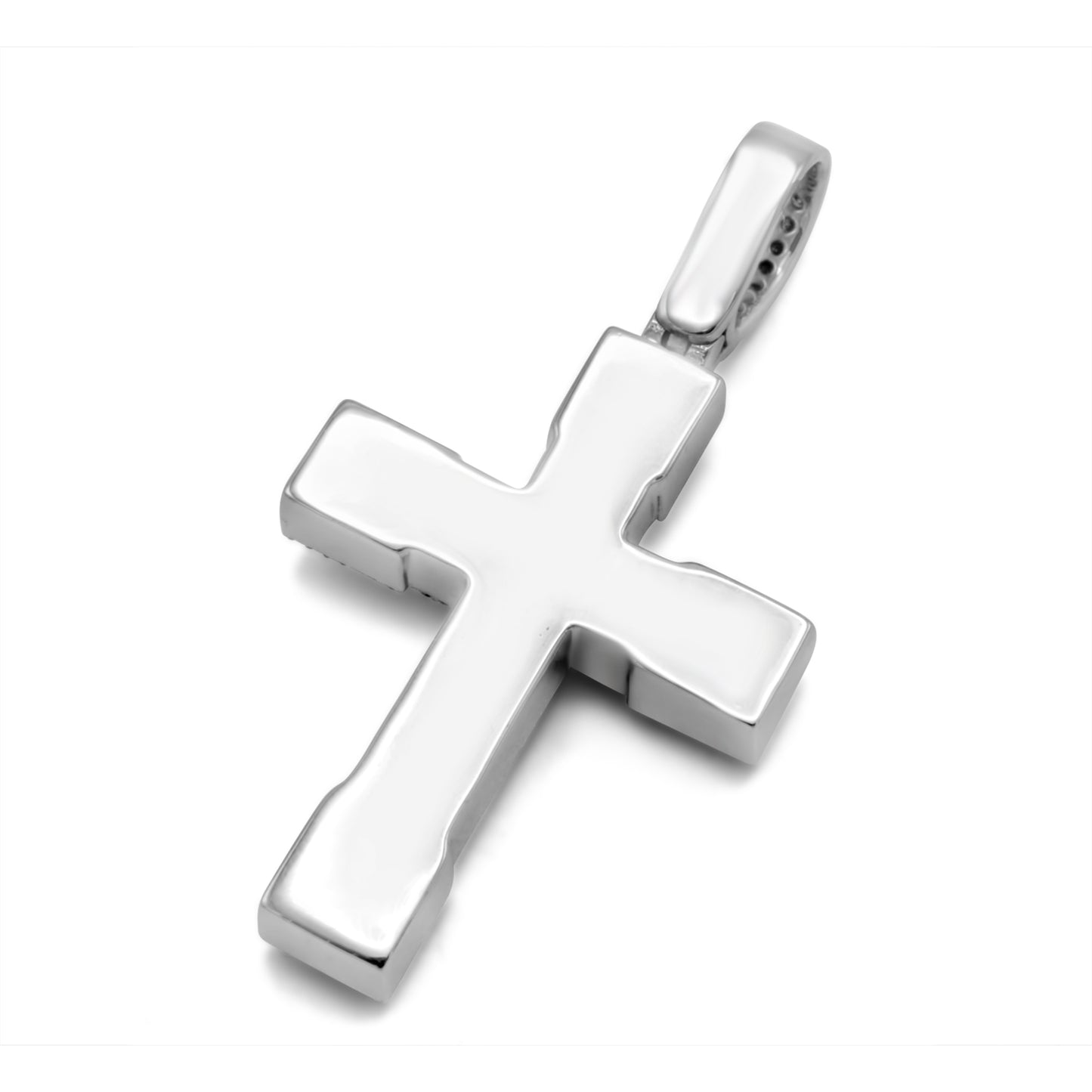 10k Solid Gold Diamond Cross 1.50ctw