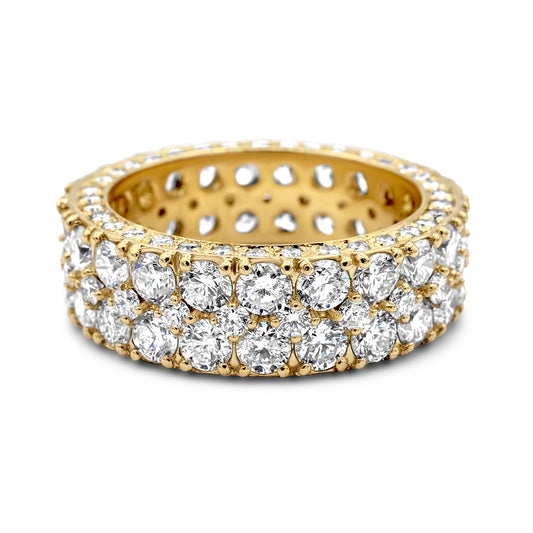14k Solid Gold Diamond Wedding Band 6.85ctw