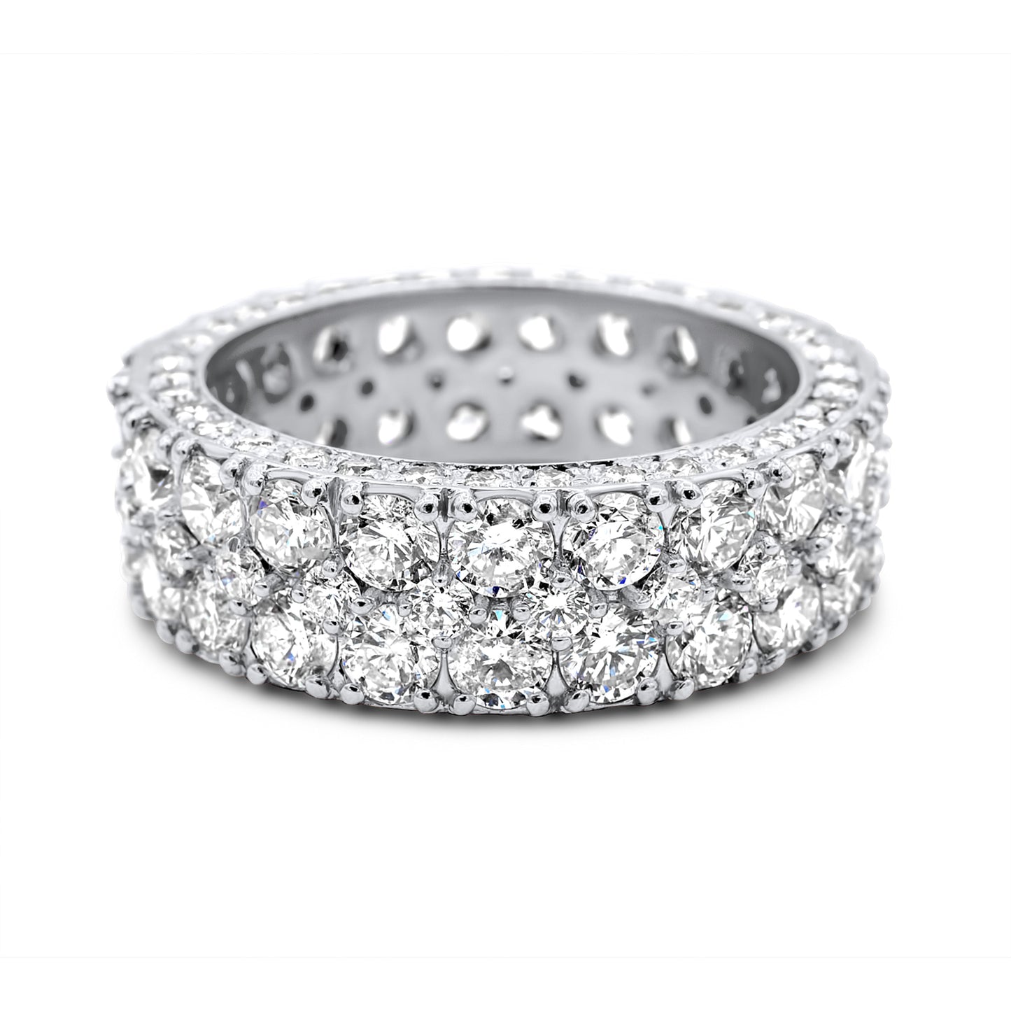 14k Solid Gold Diamond Wedding Band 6.85ctw