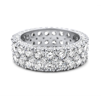 14k Solid Gold Diamond Wedding Band 6.85ctw