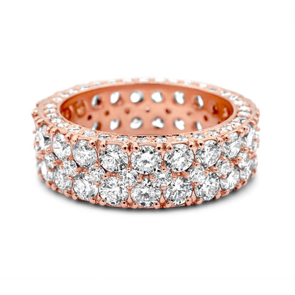 14k Solid Gold Diamond Wedding Band 6.85ctw
