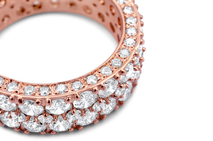 14k Solid Gold Diamond Wedding Band 6.85ctw