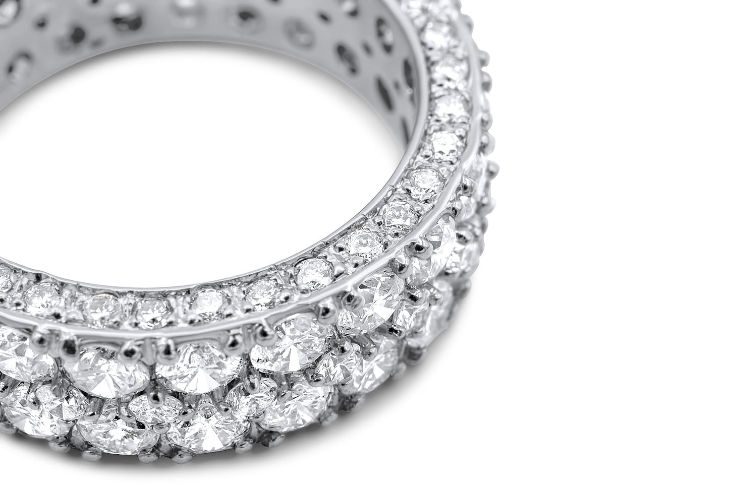 14k Solid Gold Diamond Wedding Band 6.85ctw