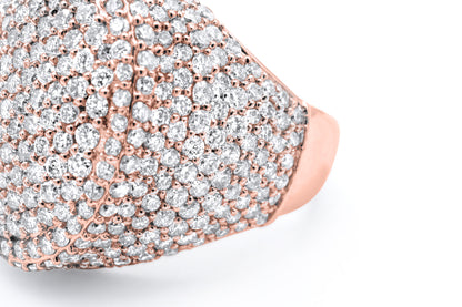 14K Yellow Gold Oval Diamond Ring 7.07ctw