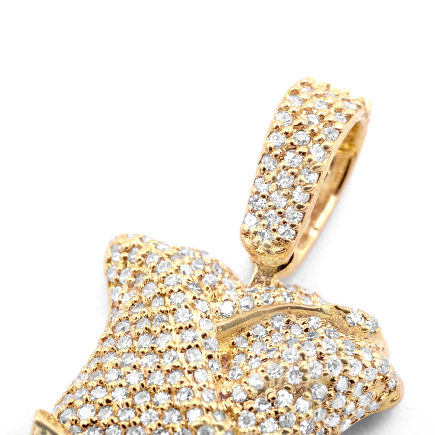 10K Diamond Rose Pendant 1.35CTW