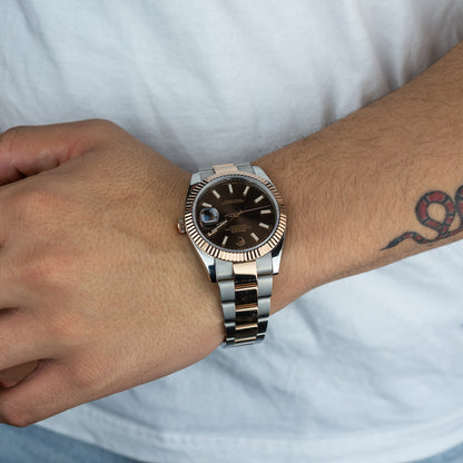 Rolex Datejust 41mm Two Tone Rose Gold Ref. Number 126331
