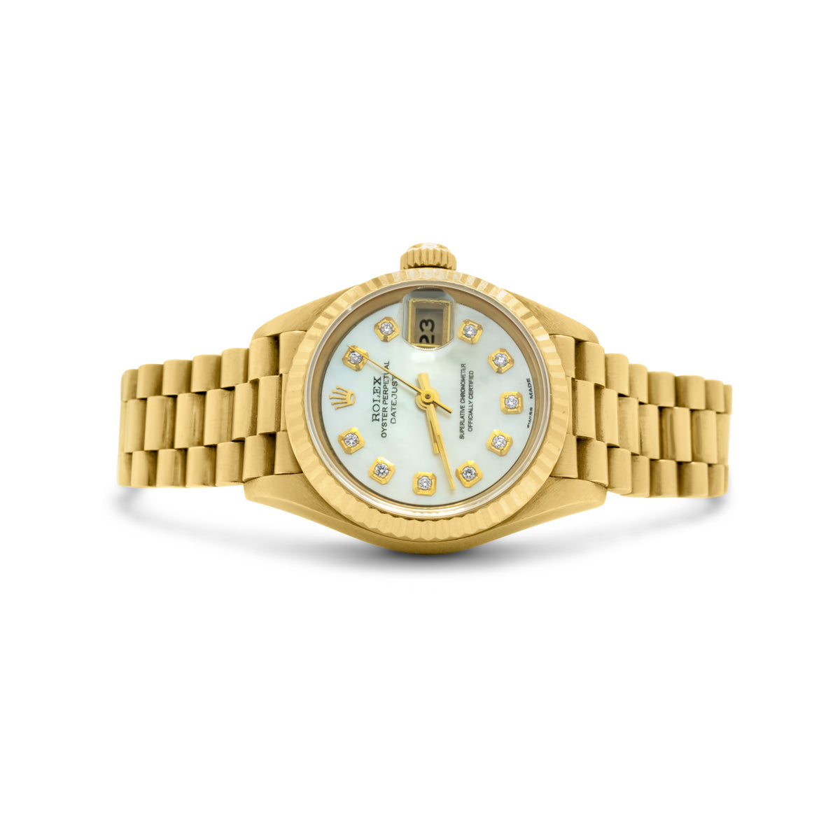 Rolex Day Date 26mm Ladies Yellow Gold Presidential Ref 