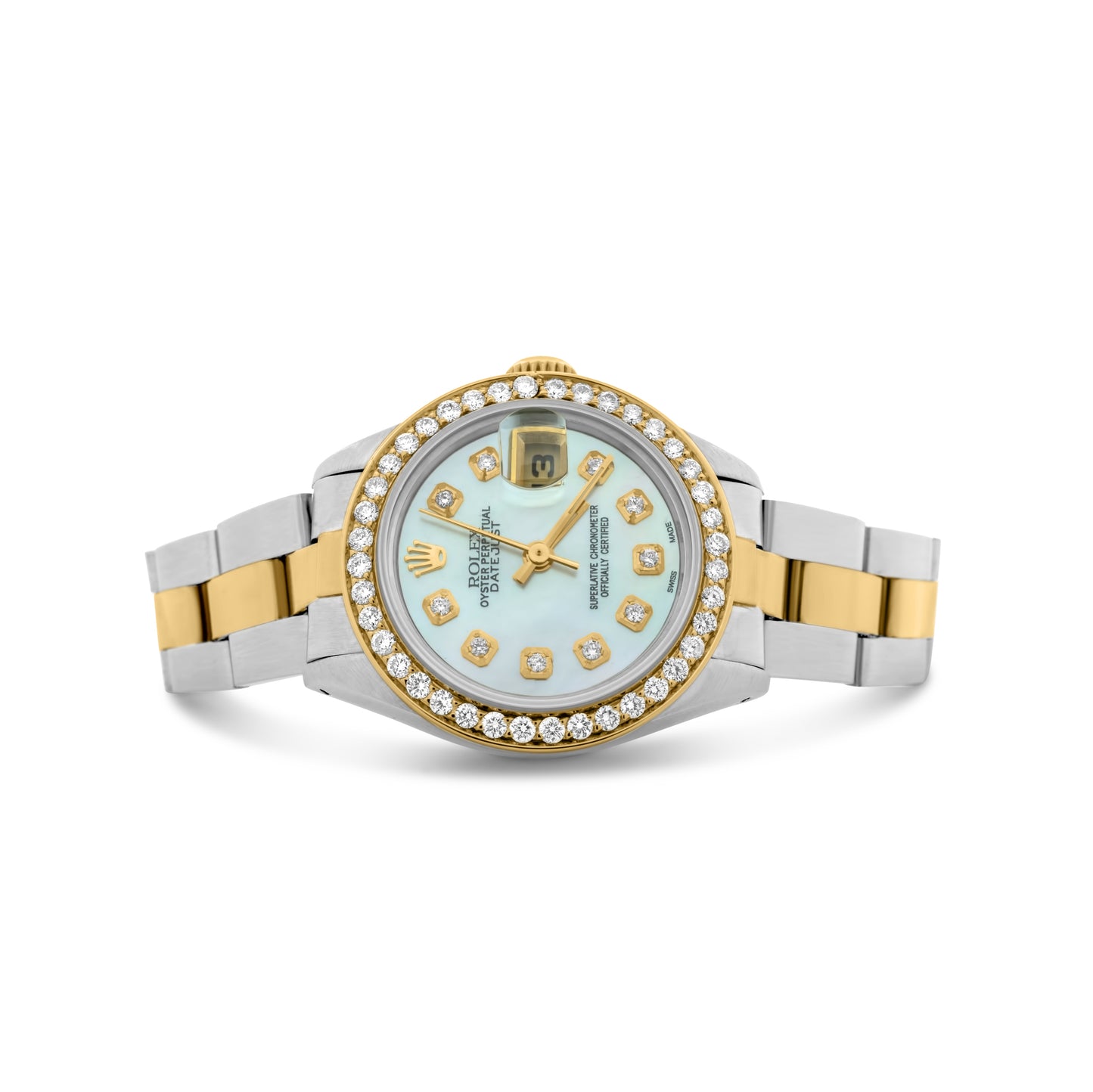 Rolex Ladies Datejust 26mm Two Tone Yellow Gold, Oyster Bracelet Ref. 69173