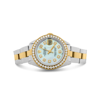 Rolex Ladies Datejust 26mm Two Tone Yellow Gold, Oyster Bracelet Ref. 69173