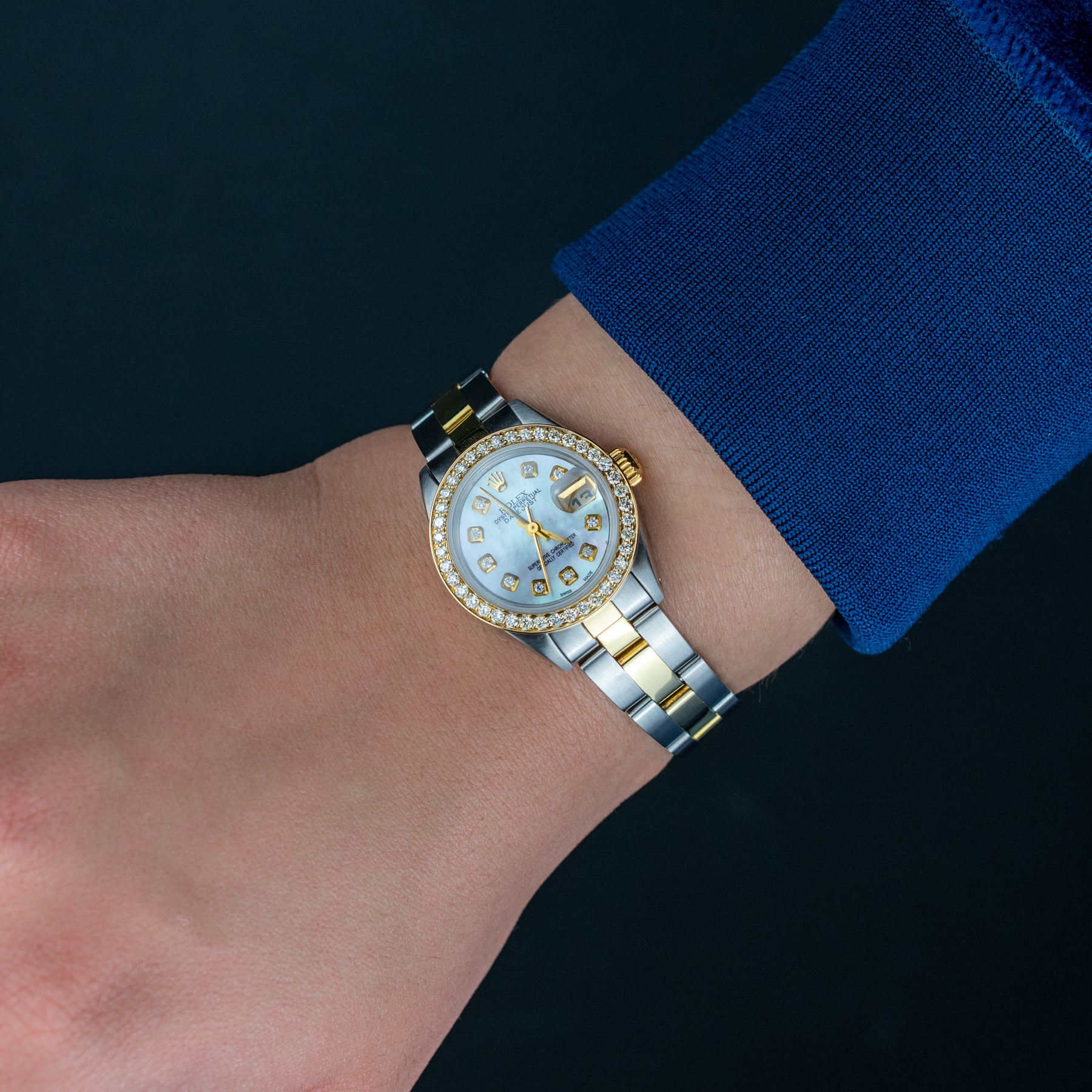 Rolex ladies best sale two tone datejust