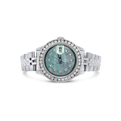 Rolex Ladies Datejust 26mm  Stainless Steel 1.00 CTW Ref. 69174/6960