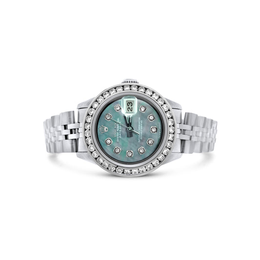 Rolex Ladies Datejust 26mm  Stainless Steel 1.00 CTW Ref. 69174/6960