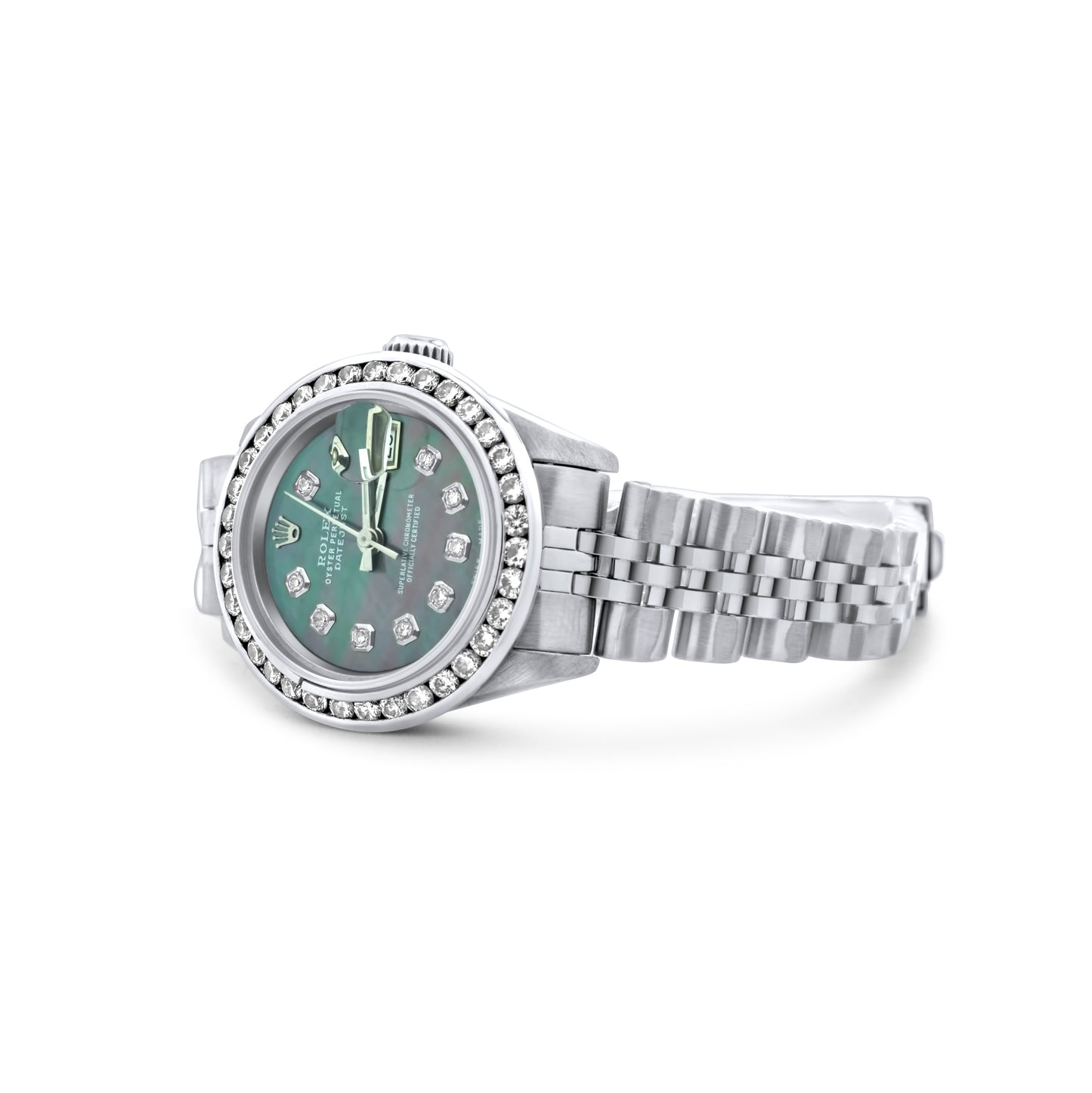 Rolex Ladies Datejust 26mm  Stainless Steel 1.00 CTW Ref. 69174/6960