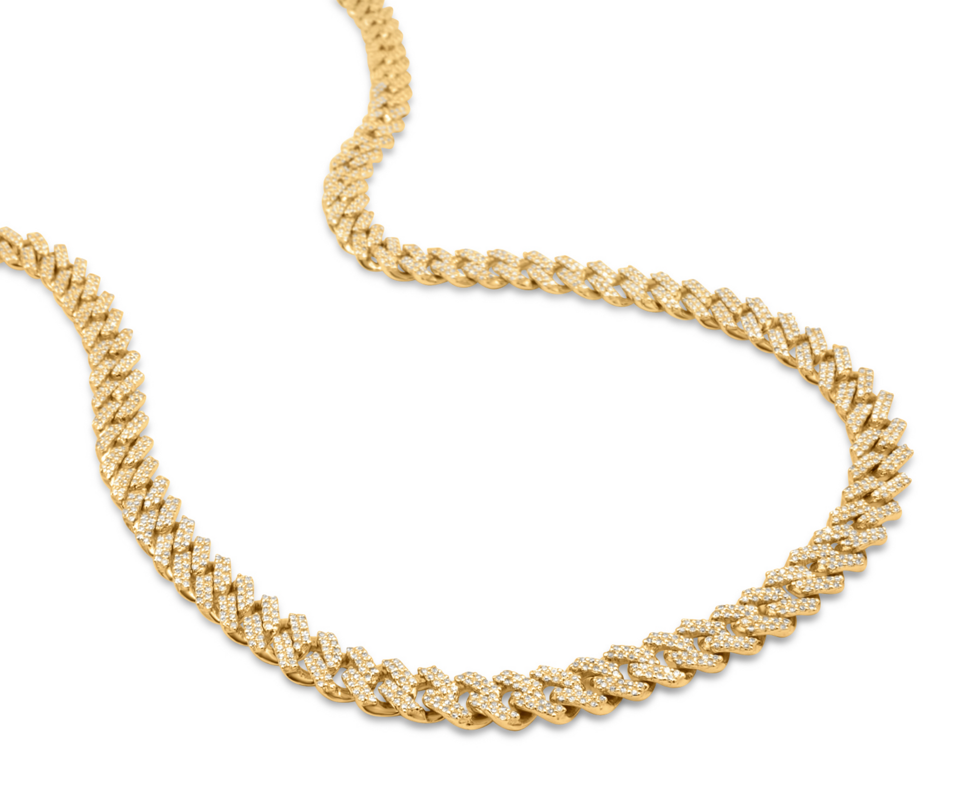 10K Yellow Gold Diamond Cuban Chain 7.00mm 5.31 ctw – NYC Luxury