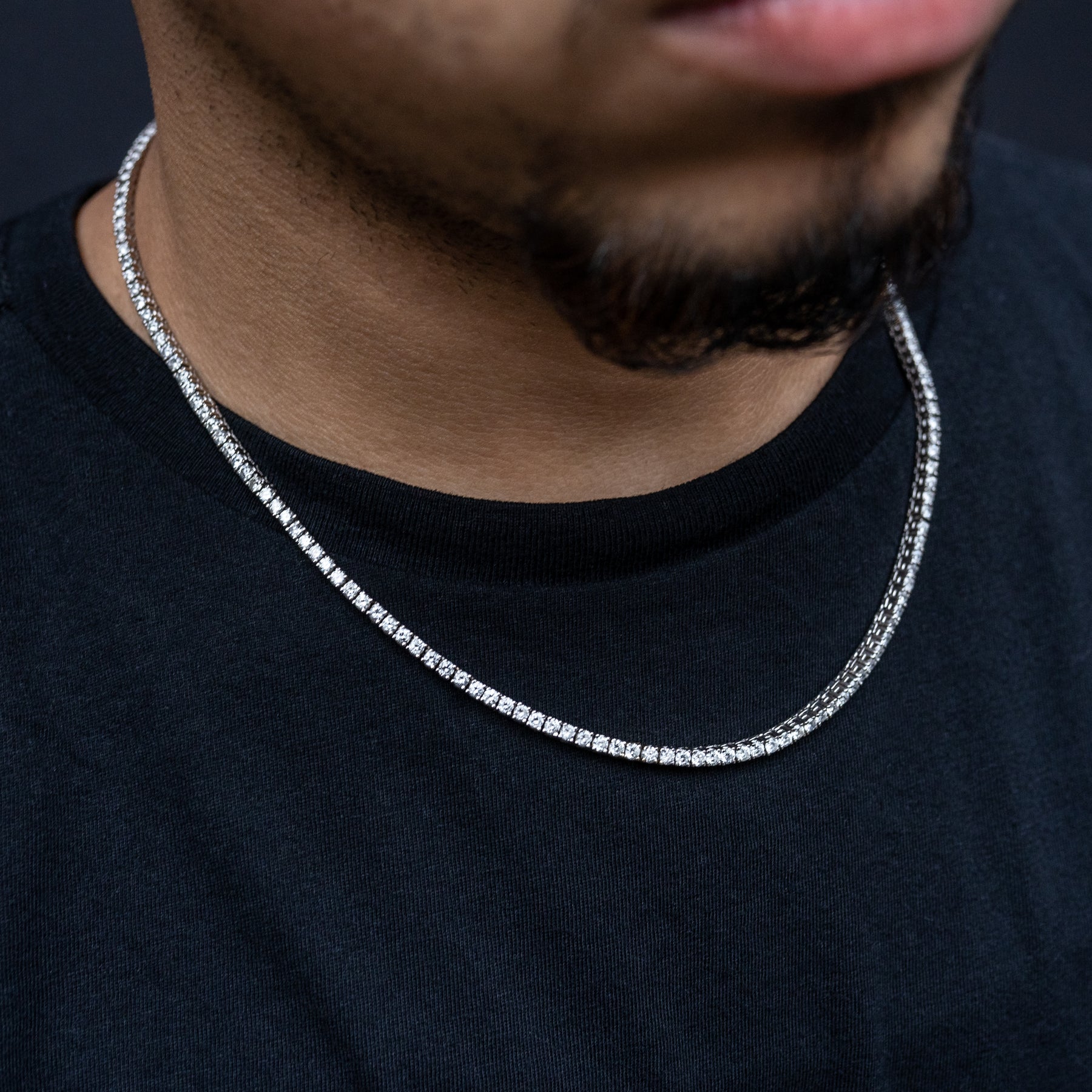 5 pointer diamond tennis chain Clearance