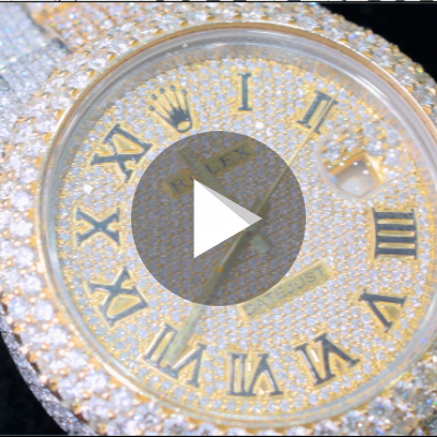 Two Tone Rolex Date-Just II 41mm Oyster Band Yellow Gold Roman Numeral Dial 32.4 ctw