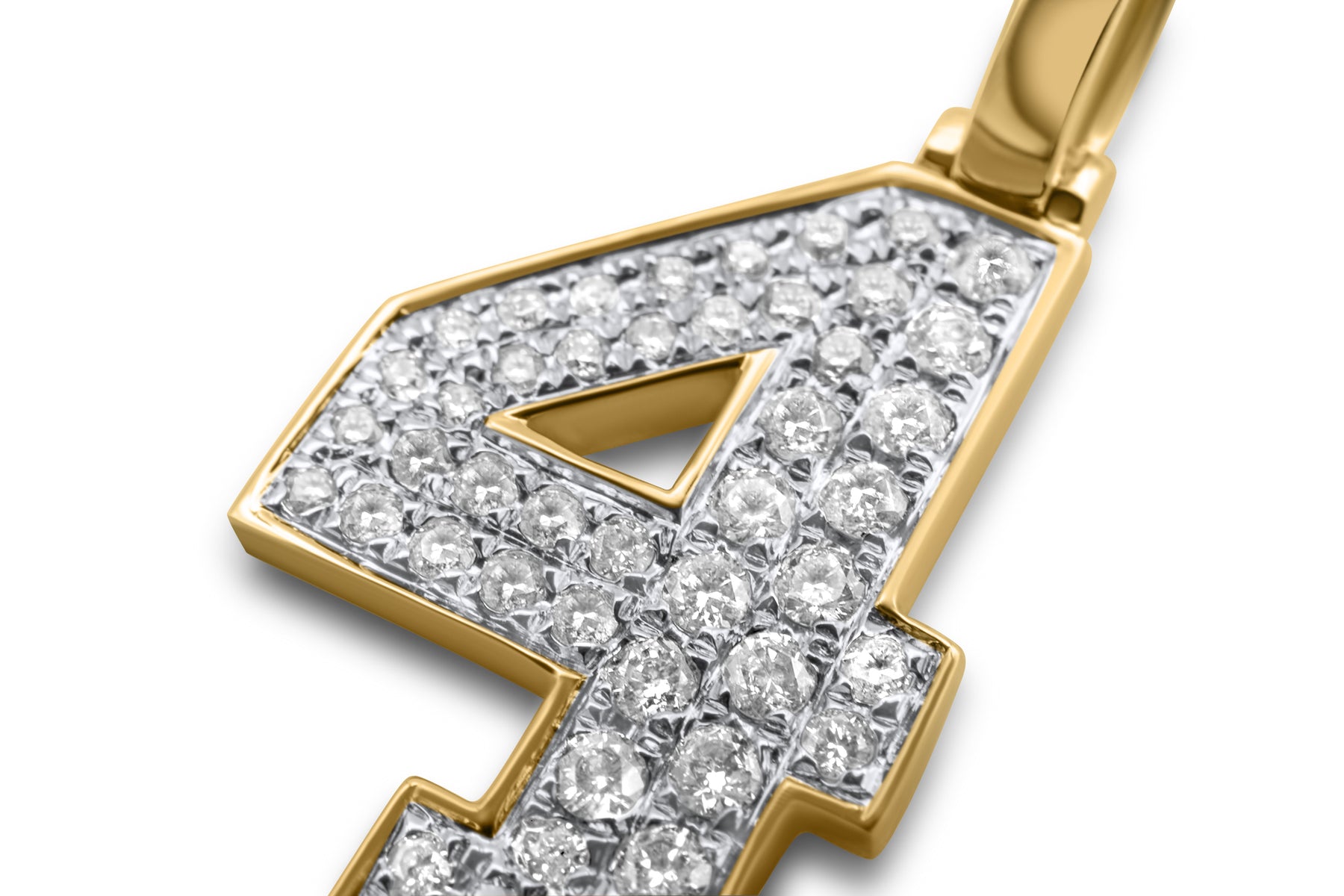 Number 4 diamond pendant Clearance