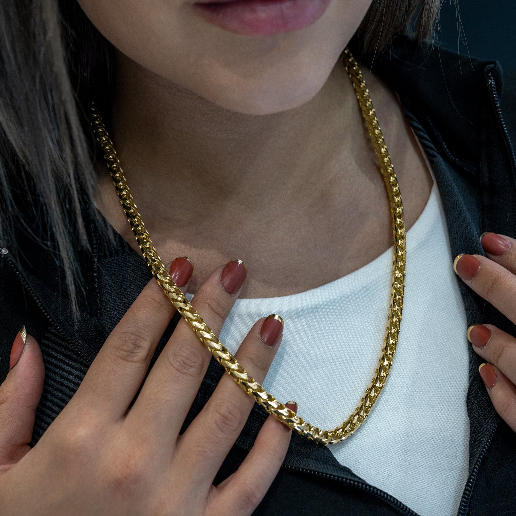 14K Yellow Gold Solid Franco Link Chain 6mm – NYC Luxury