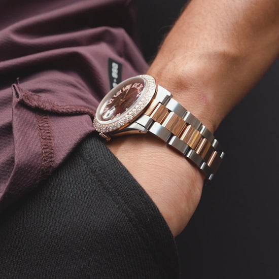 Rolex Date Just 36mm Stainless Steel Two-Tone 3.25 CTW