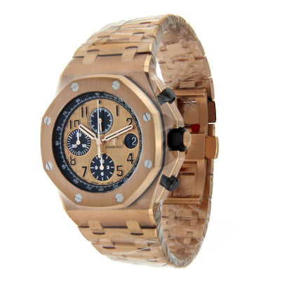 Audemars Piguet Royal Oak Offshore Rose Gold “BRICK” , Discontinued Salmon Dial Ref. 26470OR